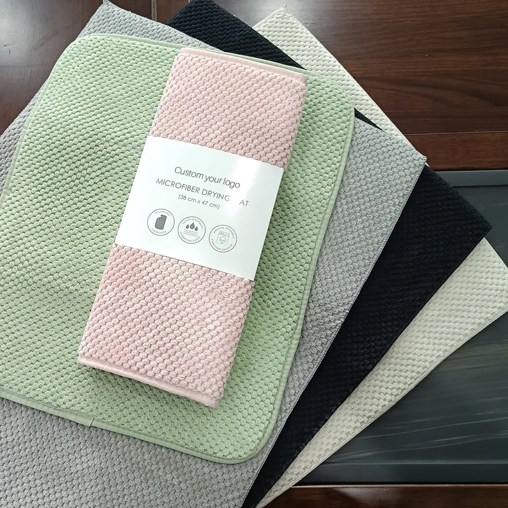 Pineapple Weave Texture Dish Drying Mat