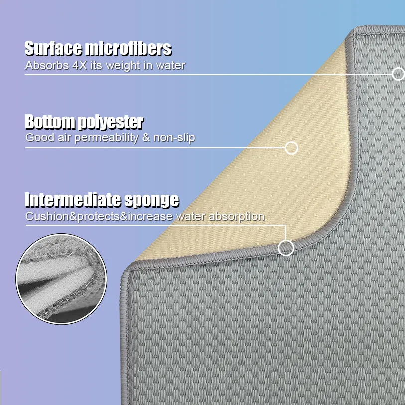 Printing Style Dish Drying Mat