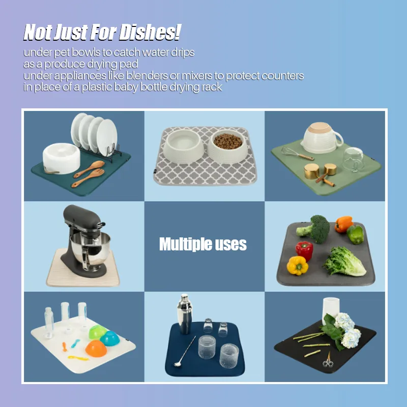 Waffle Dish Drying Mat