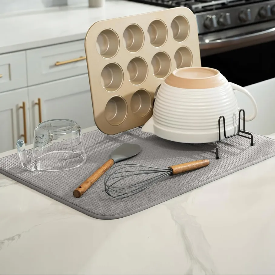 Waffle Dish Drying Mat