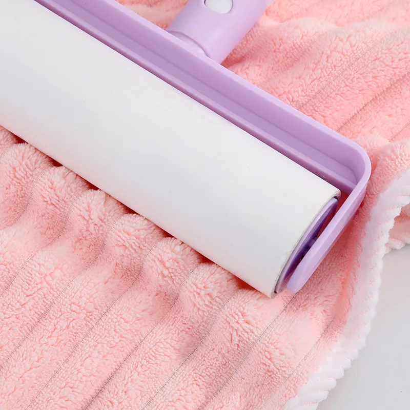 Coral Fleece Striped Hair Drying Cap