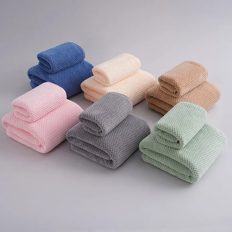 Pineapple Weave Bath Towel Set