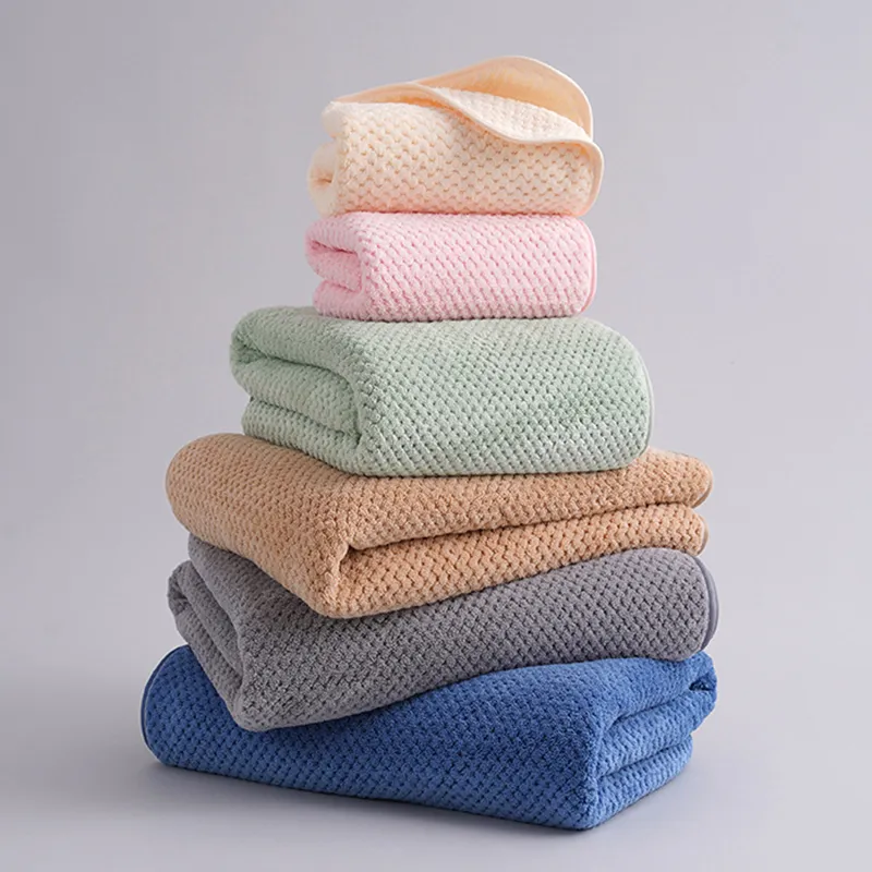 Pineapple Weave Bath Towel Set