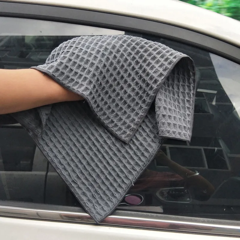 Waffle Weave Car Towel