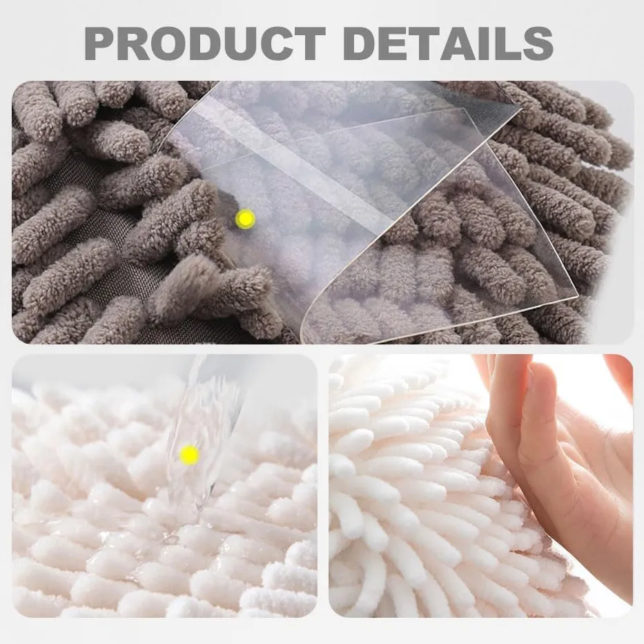 Chenille Hand - drying Towel