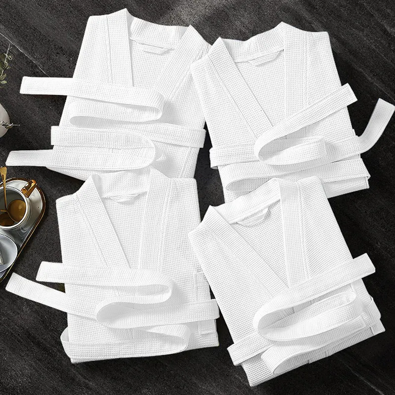 Waffle Cotton bathrobe