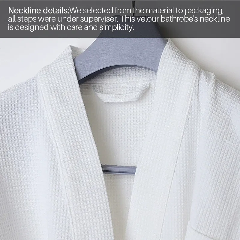 waffle cotton bathrobe manufactory<!--[