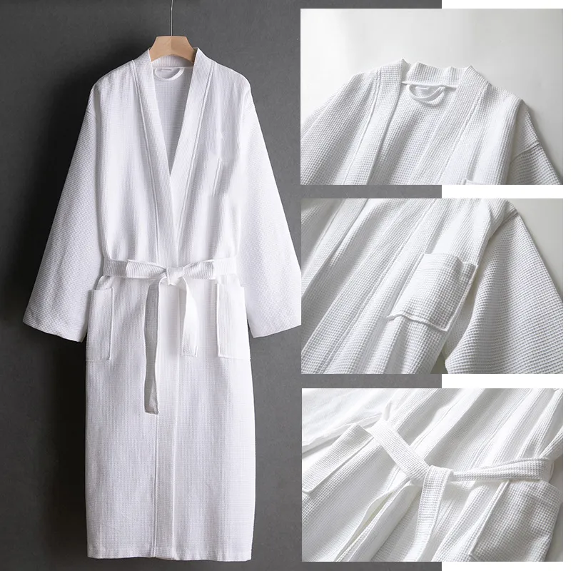 Waffle Cotton bathrobe